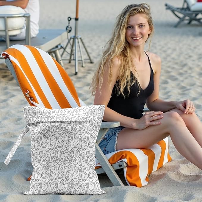 Bohemia Wet Laundry Dry Bags for Diaper Waterproof Swimsuit Washable Reusable Bag for Beach Diapers Dirty Yoga Gym Clothes Plant Gifts for Men Women Friend