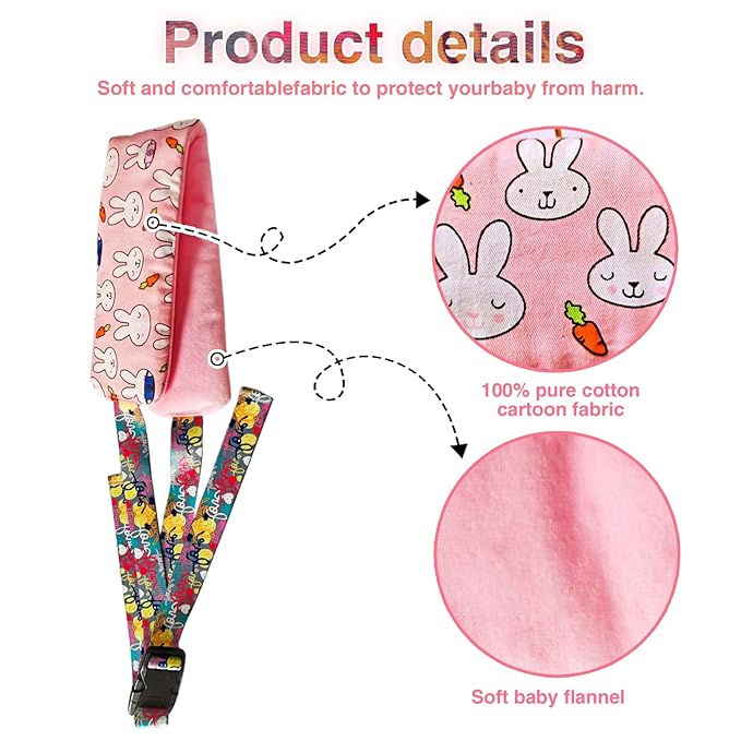 Universal High Chair Straps Replacement for Wooden High Chair -Safety Harness for Infant Toddler, Adjustable Baby Safety Strap, High Chair Accessories Compatible with Most Wooden High Chairs (Pink)