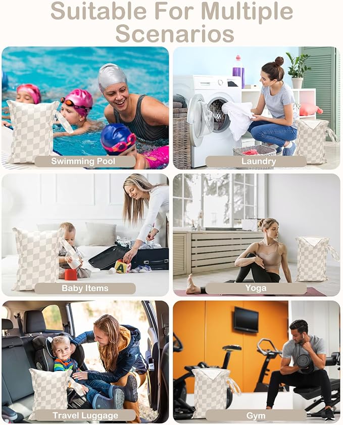 ALVA Waterproof Leakproof Wet Dry Bag 2-Pack | Reusable for Swim, Baby Clothes, Diapers & Travel 2LK03