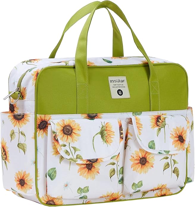 Kamay's Mummy Shoulder Bag Diaper Bag Chic Nappy Changing Bag Tote/Messenger Style Large with Changing Mat, Adjustable Straps