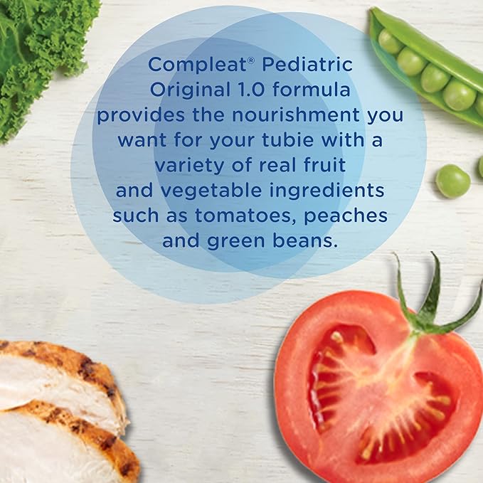 Compleat Pediatric 1.0mL, Nutritionally Complete Tube Feeding Formula, Unflavored, 24 Pack, Liquid