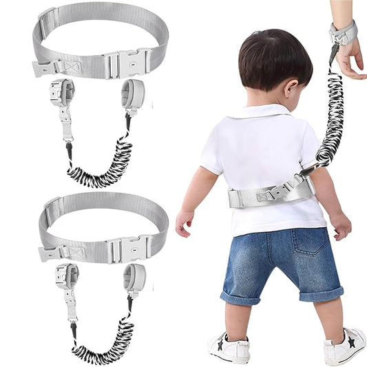 Accmor Toddler Waist Leash Belt, Reflective Anti Lost Wrist Link, Anti Lost Waist Band Child Leash with Lock for Kids, Child Walking Harness Wristband Rope Tether Leashes for Outdoor Travel (Black)