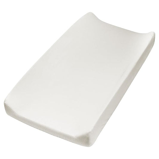 HonestBaby Girls Organic Cotton Changing Pad Cover, Sugar Swizzle, One Size