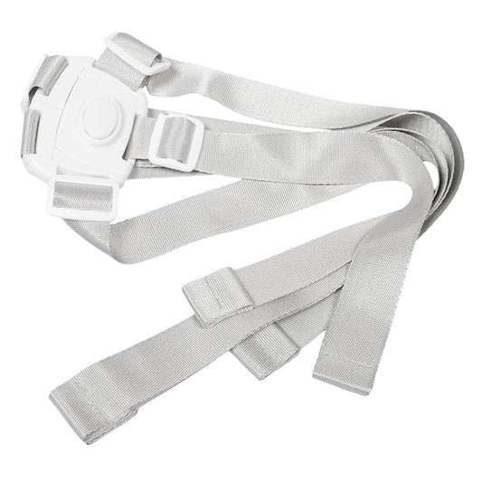 SUPVOX Adjustable Five-Point Safety Harness for High Chairs and Strollers Boy Girl Seat Straps for Boy Girl Easy to Install Comfortable Versatile Use Secure White Design for Toddlers
