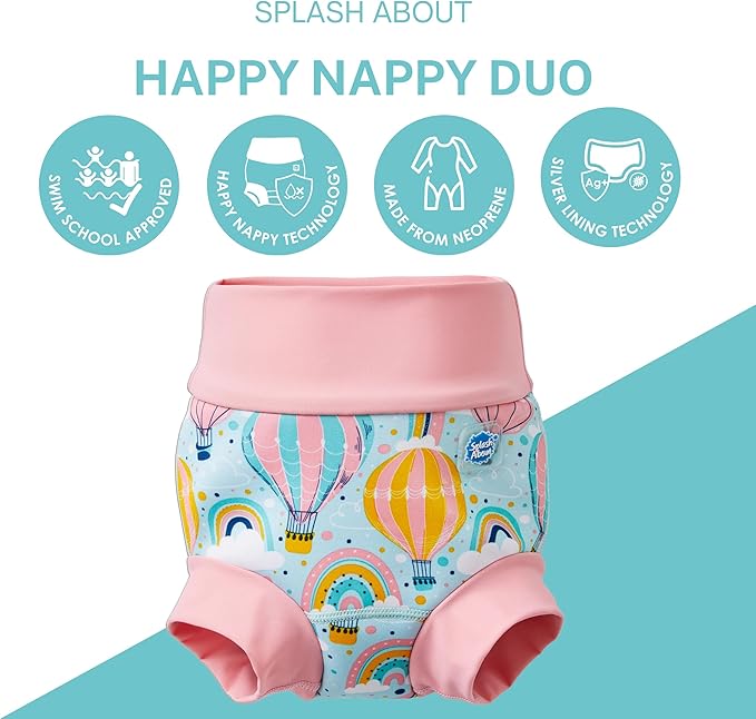 Splash About Happy Nappy Duo, Up & Away, 3-4 Years