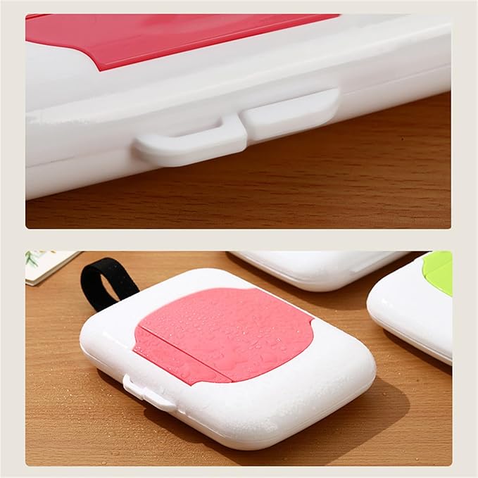 Refillable Wipe Holder Reusable Travel Wet Wipe Container Baby Wipe Hanging Box Case Baby Strollers Wipes Dispensers