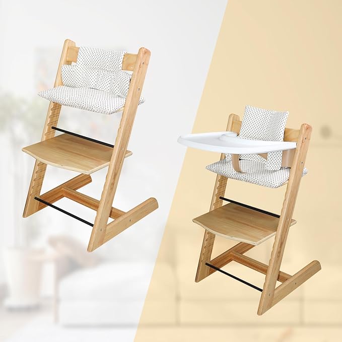 For Tripp Trapp High Chair Cushion, Soft And Comfortable For Tripp Trapp High Chair Cushion, For Tripp Trapp Cushion Set Makes It Safer And More Comfortable For Baby To Sit On (Beige Little Star)