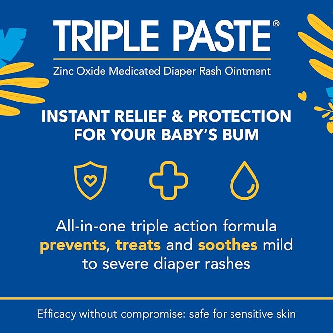 Triple Paste Diaper Rash Cream and Little Remedies Saline Spray Baby Care Bundle
