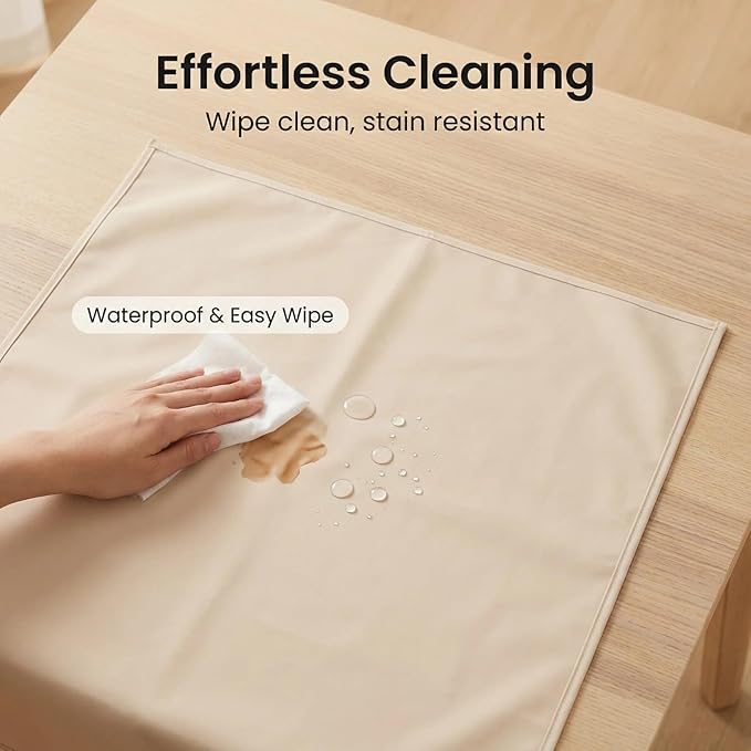 Vegan Leather Baby Changing Mat - Wipeable Portable Changing Pad, Foldable Travel Changing Mat for Baby, Newborns Toddlers Shower Gifts (Apricot,20"*28")