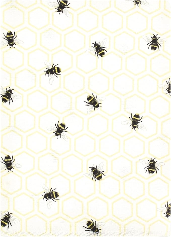 Hudson Baby Unisex Baby Flannel Burp Cloth 12pk, Honey Bee, One Size