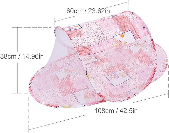 Baby Crib net, Breathable mesh Design Two-Way Zipper Easy Access, Infant Bed net, Cotton Polyester mesh for Safe Sleeping Infants Parents Travel Home use