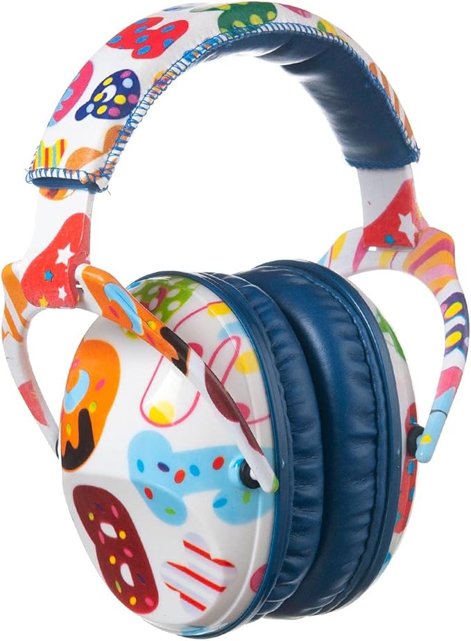 Kids Hearing Protection,25dB NRR Noise Reduction,Sound Proof for Kids,Toddler,Safety Earmuffs for Concert,Airplane,Autism,Monster Jam,Travel,School-Blue Letter