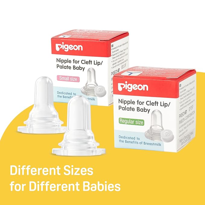 Pigeon Bottle Nipple for Cleft Lip/Palate Baby, Small Size, Please Use It Under The Guidance of a Pediatrician