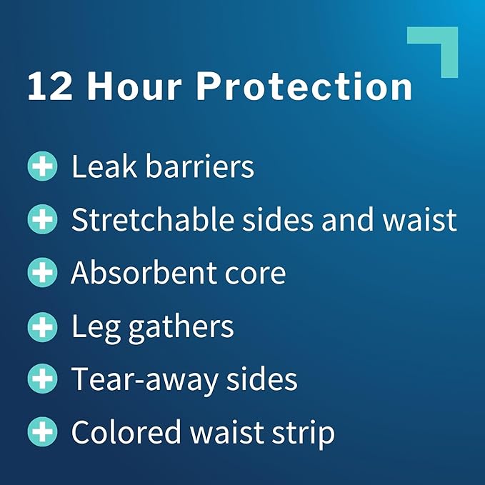 McKesson Youth Training Pants, Overnight Disposable Pull Up Diapers, Absorbent 12 Hour Leak Protection with Leg Gathers and Tear-Away Sides, for Boys or Girls (White, 1198054CSdisc, 68, Count)