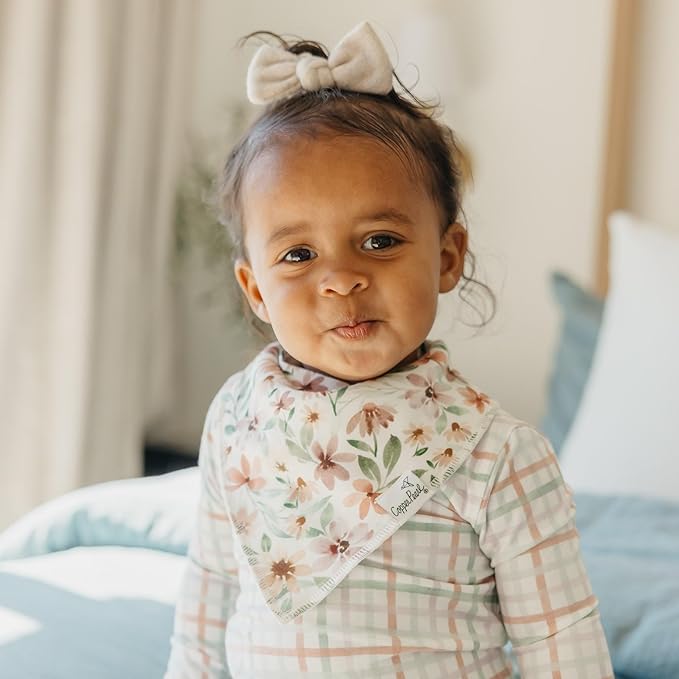 Copper Pearl Baby Bandana Bibs, 4 Pack