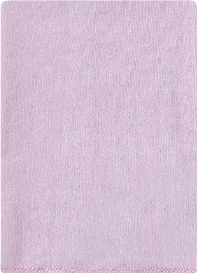 Hudson Baby Unisex Baby Cotton Flannel Burp Cloths Bundle, Purple Dainty Floral, One Size