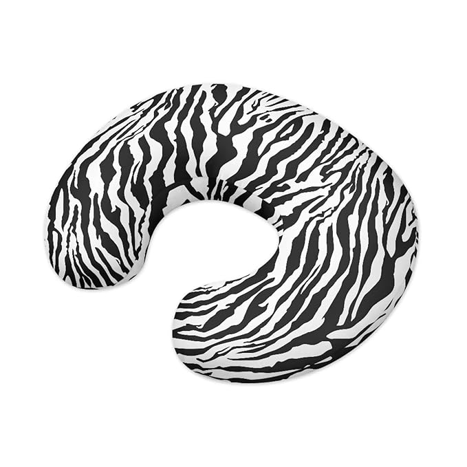Classic Zebra Stripes Nursing Pillow Cover for Baby Boy Girl Breastfeeding Slipcover Infant Newborn Nursery Bottle Pillowcase Lightweight and Easy to Clean