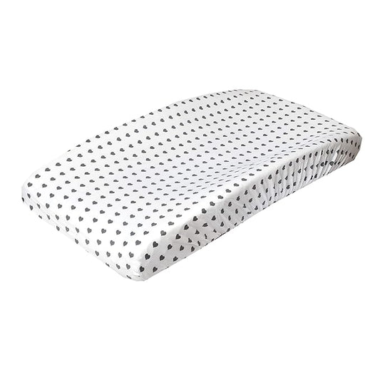 Premium Knit Diaper Changing Pad Cover Smitten by Copper Pearl