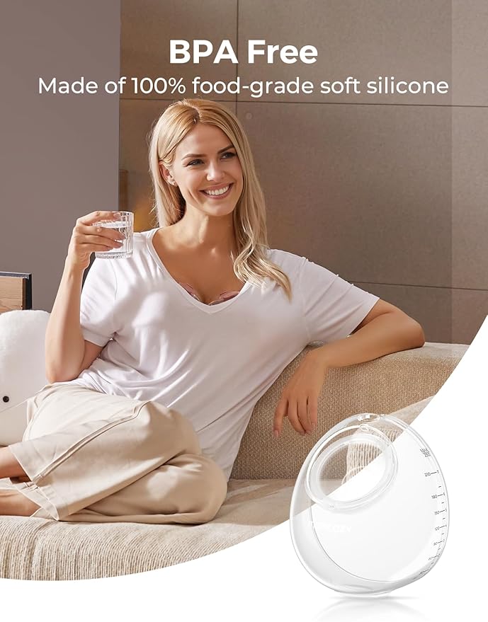 Momcozy Milk Collector Only for Momcozy V1 Pro/V2 Pro. Original V1 Pro/V2 Pro Breast Pump Replacement Accessories, 1 Pack