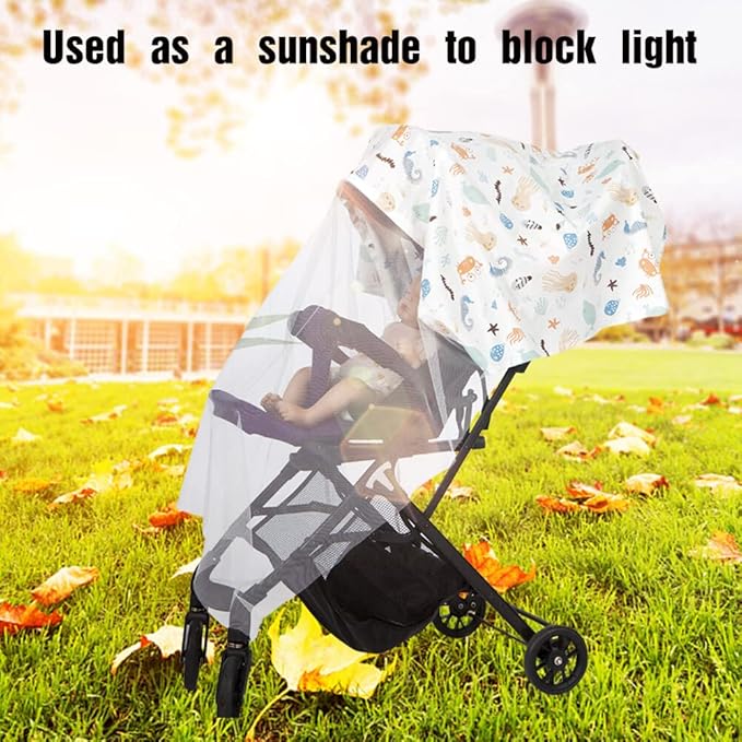 2 Pack Baby Nursing Cover with Wire Hoop Full Privacy Breastfeeding Cover Breathable Light Weight Breastfeeding Apron Cover Car Seat Canopy Summer Cotton Nursing Scarf with Adjustable Buckle