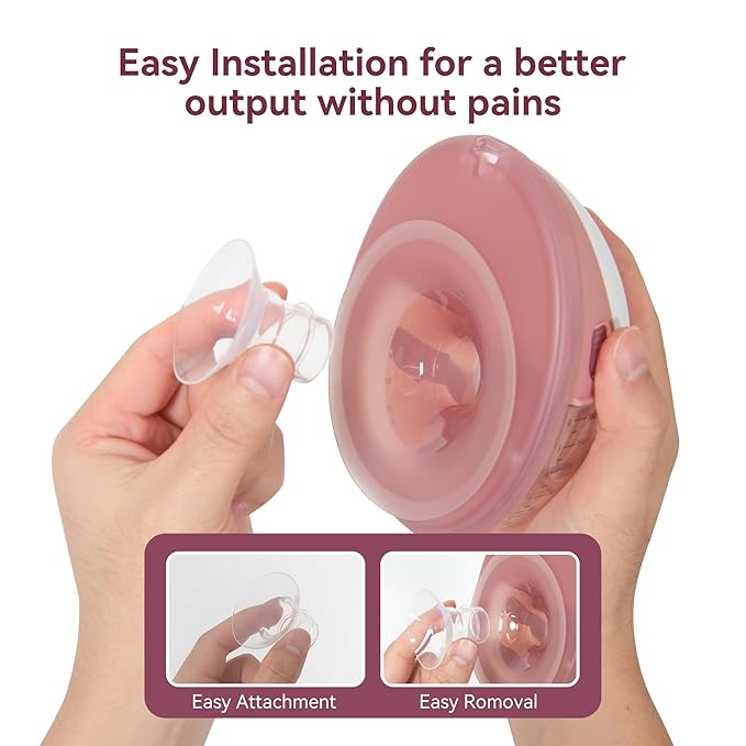21mm Flange Inserts for 24mm Flange/Shield, Compatible with Momcozy/MOMMED/Spectra Breast Pumps, Pump Parts Replace (4PCS 21mm)