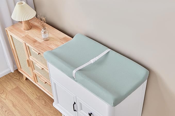 Muslin Changing Pad Cover for Baby Boys Girls, Ultra Soft Breathable Diaper Changing Table Pad Cover, Neutral Fitted Changing Pad Sheets