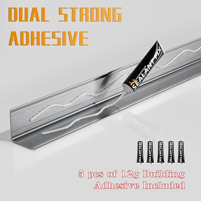 Metal Wall Corner Protector, Aluminum Corner Guards, Décor for Edge of Door Window Table Furniture Cabinets Fireplaces Tile Trim Edging, Size 35.5" L x 0.75" W (5 Pack, Grey)