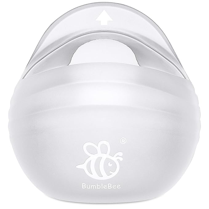 BumbleBee Wearable Milk Collector | Hands-Free, Kick-Proof, Portable Silicone Milk Saver for Breastfeeding Moms | Discreet, Comfortable - 3oz/90ml, 1 Count