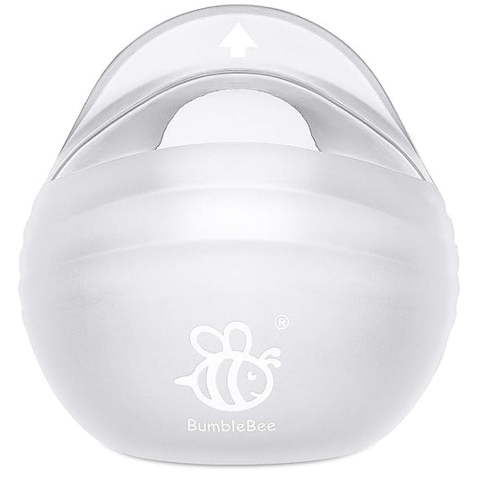 BumbleBee Wearable Milk Collector | Hands-Free, Kick-Proof, Portable Silicone Milk Saver for Breastfeeding Moms | Discreet, Comfortable - 3oz/90ml, 1 Count