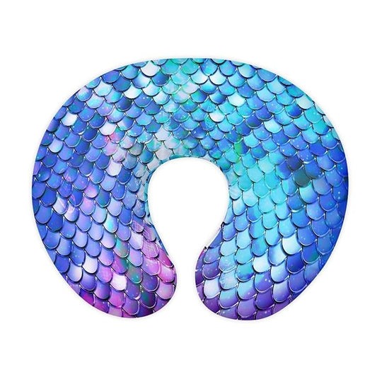 Forchrinse Purple Mermaid Scales Nursing Pillow Cover for Baby Girls Comfortable Breastfeeding Pillow Slipcover Fit for Most Nursing Pillows