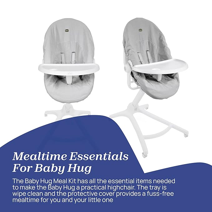 Chicco Baby Hug 4 in1 Meal Kit (High Chair Tray+ Terry Cloth Cover)