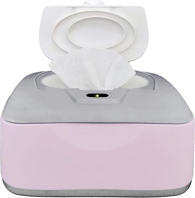 GOGO pure Baby Wet Wipes Warmer & Dispenser, Holder and Case - Purple, Playful/Cute, with Easy Press On/Off Switch, Holds 100 Wipes, Worldwide Use
