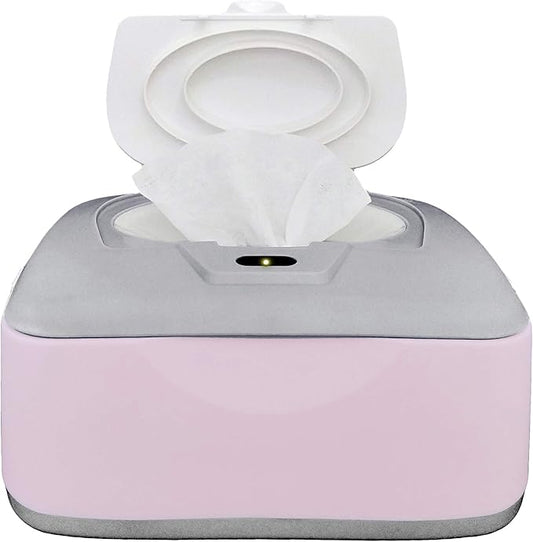GOGO pure Baby Wet Wipes Warmer & Dispenser, Holder and Case - Purple, Playful/Cute, with Easy Press On/Off Switch, Holds 100 Wipes, Worldwide Use