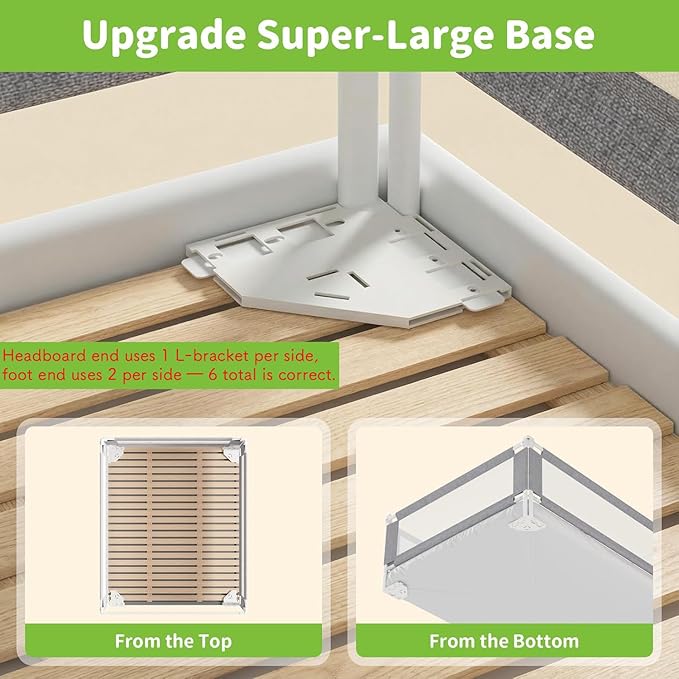 yulongtengfei 3-Piece King Size Bed Rail for Toddlers - Adjustable Baby Bed Rail Guard, Kids Safety Bed Rail for King Size Bed (78.7"x78.7"x74.8"-Grey)