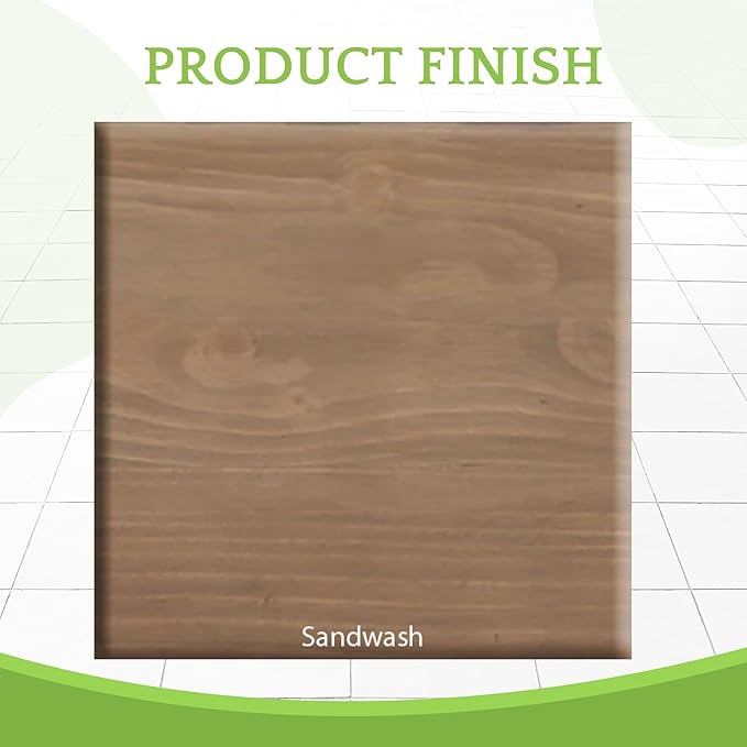 Full-Size Conversion Kit Bed Rails for Baby Appleseed and Eco-Chic Convertible Cribs - Solid Wood Rail - Toddler & Adult Bed Rail for Full-Size Beds - Nursery & Baby Furniture (Sandwash, Hook-On Kit)