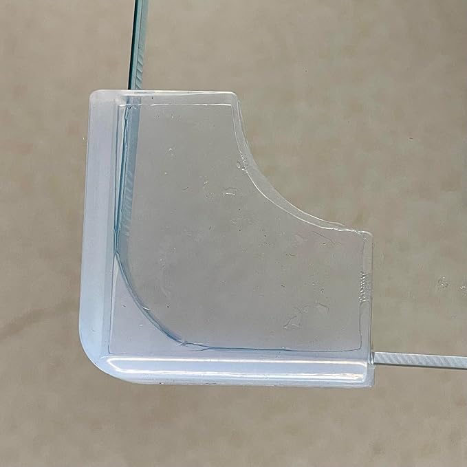 Food-Graded Silicone Clear Thin Corner Protectors, Baby Proofing Table Edge Guards, Pre-Tapep Adhesive Soft for Kids Child Safety Proof, Cabinets Counter Furniture Bumpers (12, 1/5x4/5 in (Width))