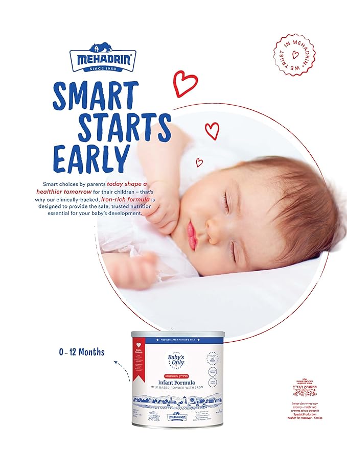 Baby's Only Baby Formula, Complete Nutrition Infant Formula, Milk Based Powder with Iron, Vitamin E, Vitamin D, Easy to Digest Infant Formula for Newborn to 12 Months Old, 21 oz, 1 Pack