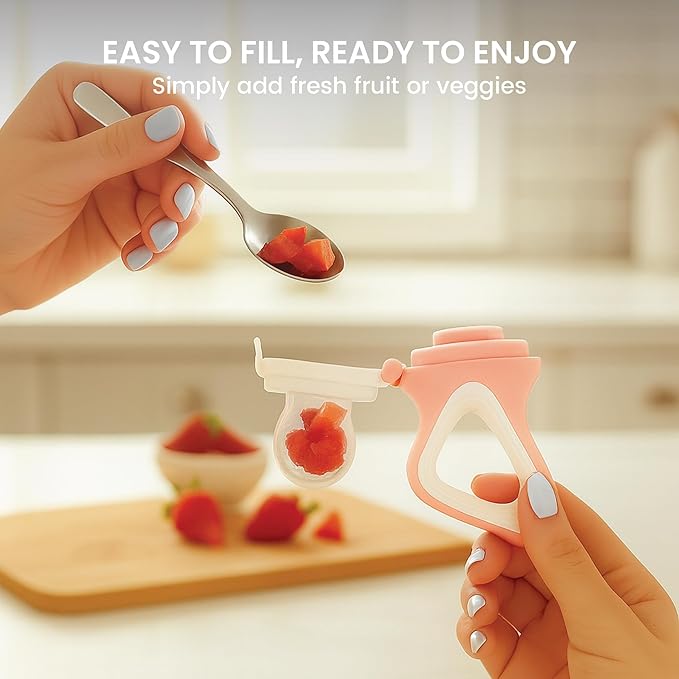Lulyboo Infant to Toddler 3-Stage Self-Feeder Set Silicone Tips | BPA-Free, Ergonomic Handle, Safe Choking-Free Feeding for Baby and Toddler Ages 4-24 Months, Perfect for Soft Foods Independent Eating