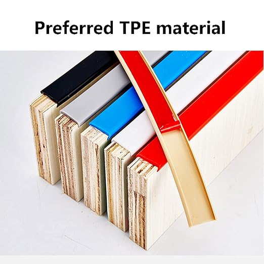 18m U-Shape Self Adhesive Edge Banding, Soft Waterproof Furniture Edge Molding Trim, DIY Collapsible Edge Guard, for Cabinet Protection Edge Guards,Banding Peel and Stick（White-12mm）