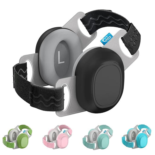 Bella's Friends Baby Ear Muffs for Noise Protection - Comfy & Adjustable 24dB Noise Cancelling Headphones for Babies(3–48 Months) - Soft Fontanel-Safe Design Improves Sleep & Travel Comfort, Black