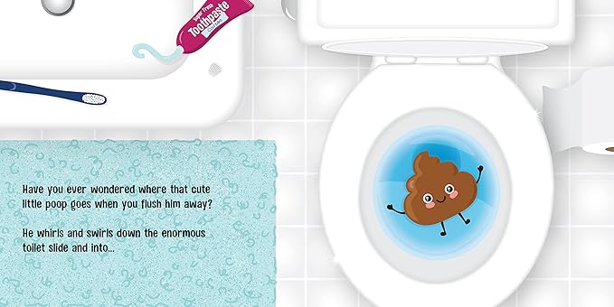 Poop Party Potty Training Kit - Adventure Book and Party Supplies to Help Toddlers Get Excited About Using the Toilet - 16 Piece Set - PrimaStella