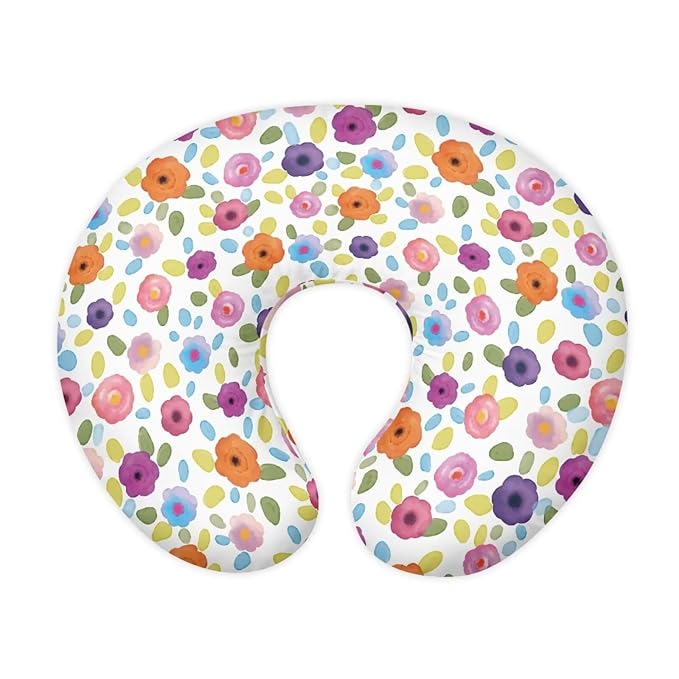 Nursing Pillow Cover Slipcover Colorful Floral Soft Maternity Breastfeeding Newborn Infant Feeding Cushion Cover Breathable Breastfeeding Cover