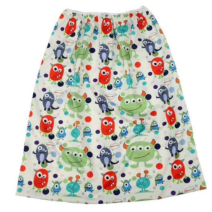 Pail Liner for Cloth Diapers Nappy Inserts Large Laundry Wet Bag Elastic Washable Reusable 27.6in x29.5in (Monster)