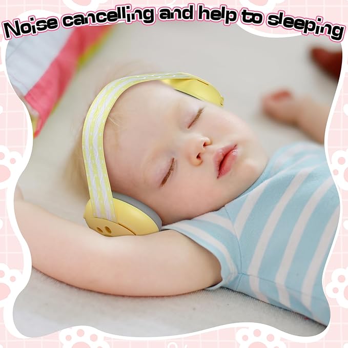 Copkim 4 Pack Baby Ear Protection for Babies and Toddlers up to 36 Months Infant Noise Cancelling Headphones Ear Muffs Against Hearing Damage Improves Sleep Travel Baby Bags