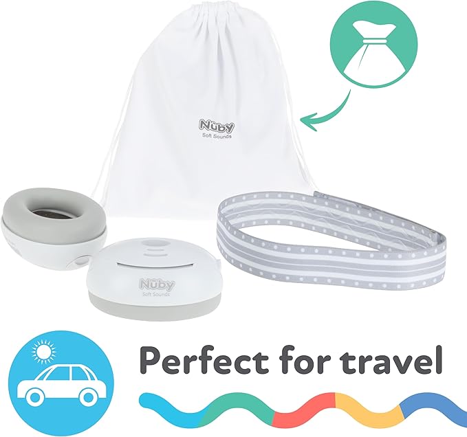 Nuby Soft Sounds Noise-Canceling Earmuffs with Travel Case