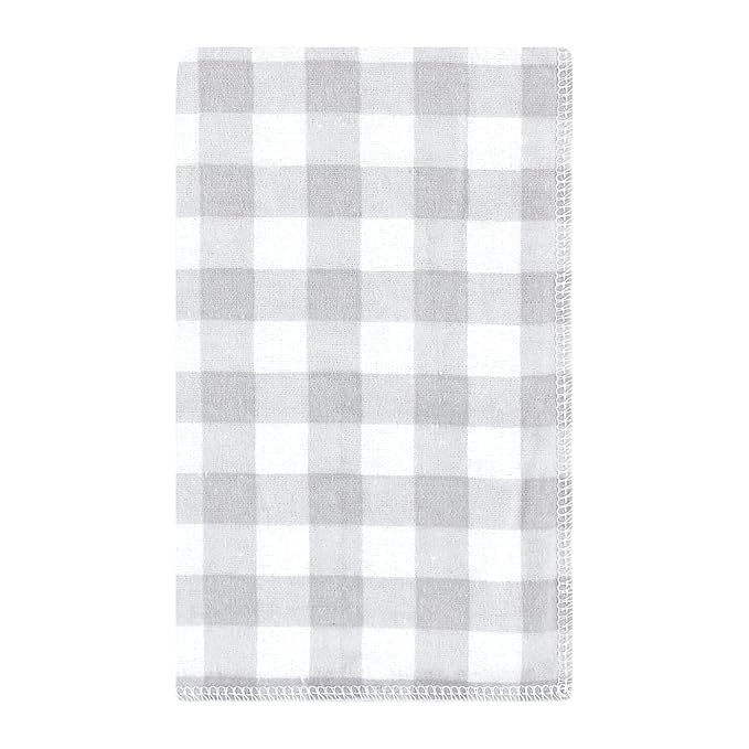 Hudson Baby Unisex Baby Cotton Flannel Burp Cloths, Woodland Faces, One Size