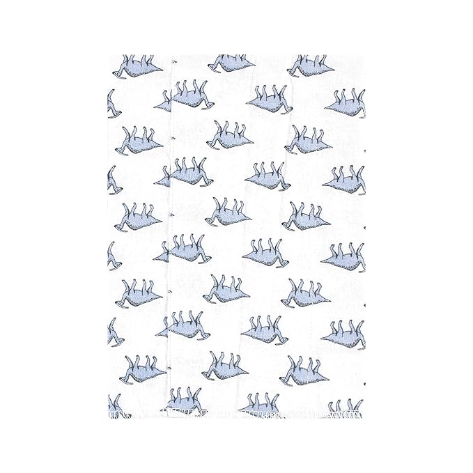 Hudson Baby Unisex Baby Cotton Flannel Burp Cloths 4-Pack, Boy Dino World, One Size