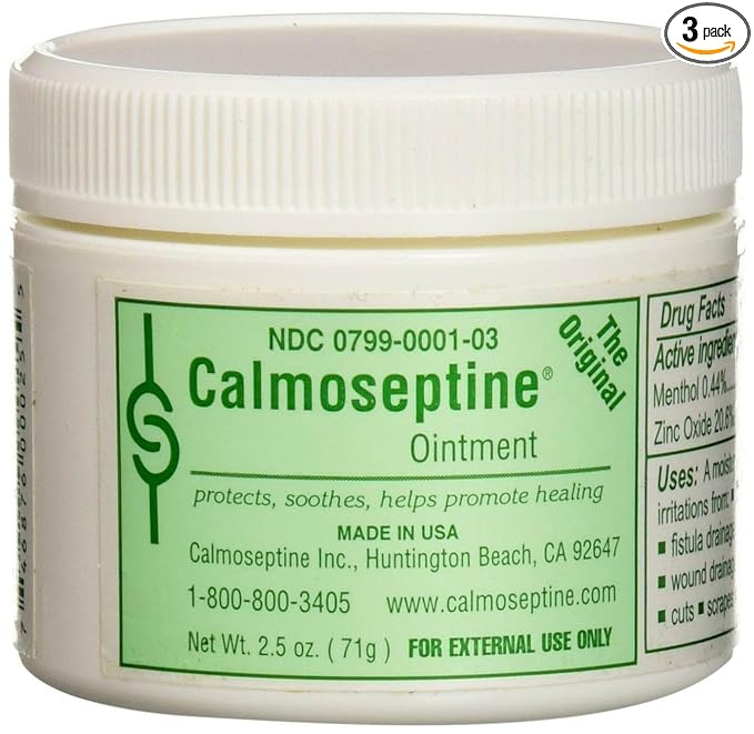 Calmoseptine Calmoseptine Diaper Rash Ointment Jar, 2.5 oz (Pack of 3) by Calmoseptine
