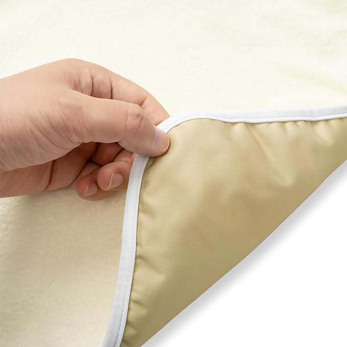 Nora’s Nursery Portable Baby Diaper Changing Pad - Waterproof Foldable Changing Mat for On-The-Go Diaper Changes - Travel Friendly, Easy Clean, Soft & Durable for Infants and Toddlers - Latte
