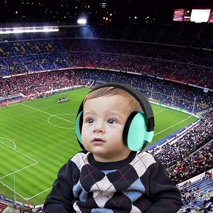 Solar-Power Baby Noise Cancelling Headphones, Ear Protection Earmuffs for 0-3 Years Kids